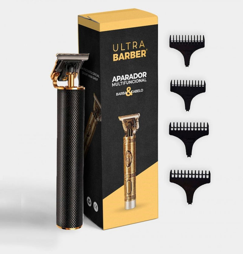 Barbeador Ultra Barber Original Recarregável Com 4 Pentes